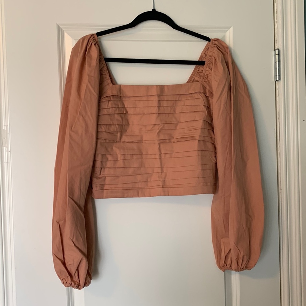 Abercrombie & Fitch Cropped Puff Sleeve Top